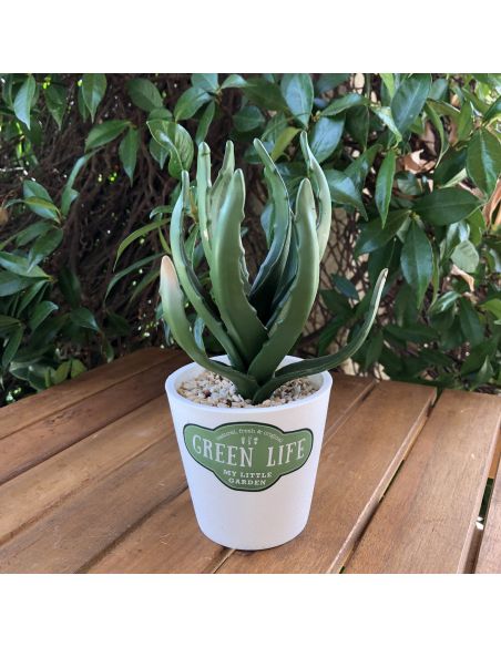 Plante Artificielle en Pot Blanc