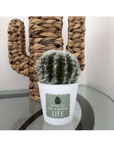 Plante Artificielle en Pot Blanc