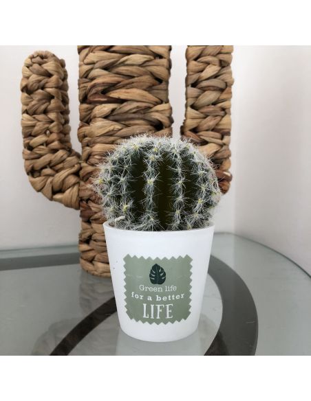 Plante Artificielle en Pot Blanc