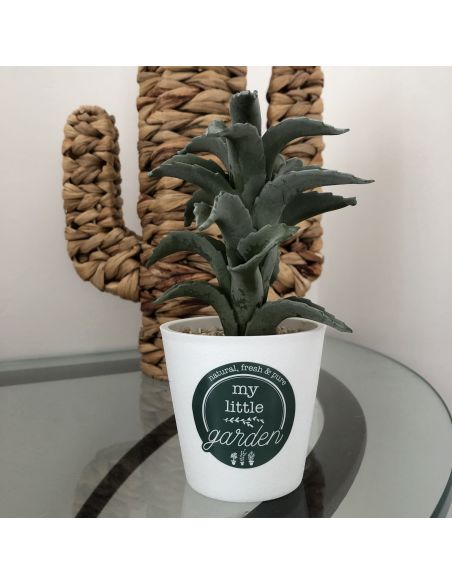 Plante Artificielle en Pot Blanc
