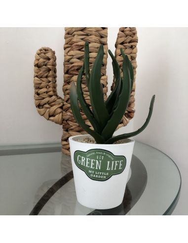 Plante Artificielle en Pot Blanc