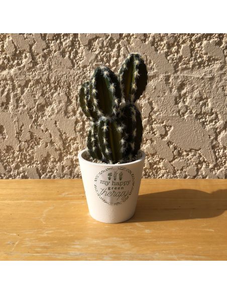 Plante Artificielle en Pot Blanc