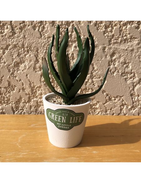 Plante Artificielle en Pot Blanc
