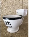 Mug en Forme de Toilette "Shit" - Dimensions : 17,5 x 12 x 14 cm