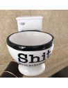 Mug en Forme de Toilette "Shit" - Dimensions : 17,5 x 12 x 14 cm