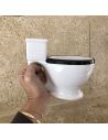 Mug en Forme de Toilette "Shit" - Dimensions : 17,5 x 12 x 14 cm