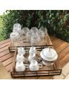 Lot de 2 Plateaux en Bois et Métal avec Inscription "Vintage Home"