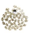 Décoration Murale Fleurs " Ginkgo " en Métal doré/ Dimensions : 48,5 x 48,5 x 0,5 cm