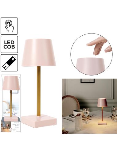 Lampe LED de Table Tactile / Couleur : Rose