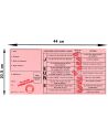 Faux Permis Humoristique " 18 ans Permis de Fêter sa Majorité" - Dimensions : 44 x 20,5 cm