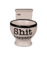 Mug en Forme de Toilette "Shit" - Dimensions : 17,5 x 12 x 14 cm