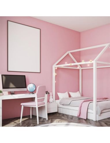 Guirlande 10 boules lampes Led Rose Doré / Longueur : 192 cm