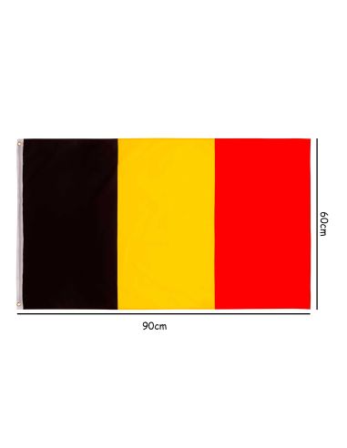 Drapeau Belge en Tissu - Dimensions : 90 x 60 cm