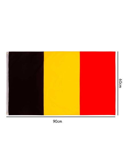 Drapeau Belge en Tissu - Dimensions : 90 x 60 cm