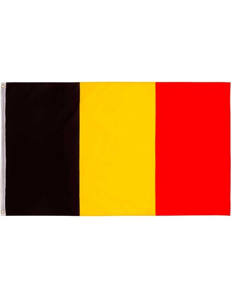 Drapeau Belge en Tissu - Dimensions : 90 x 60 cm