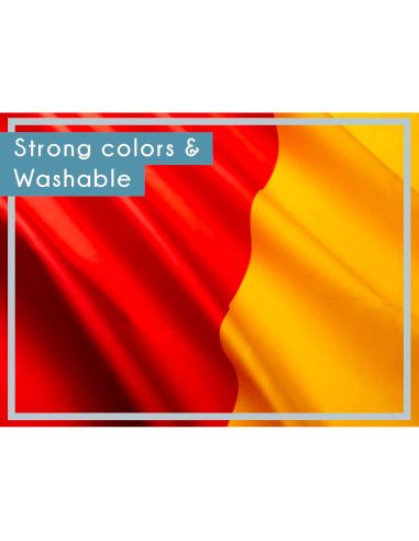 Drapeau Belge en Tissu - Dimensions : 90 x 60 cm