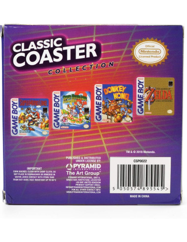 4 Dessous de Verre GameBoy en Liège / Dimensions : 10 x 10 cm