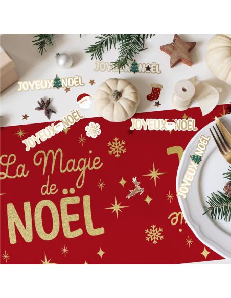 Chemin de Table La Magie de Noël - Longueur : 400 x 28 cm