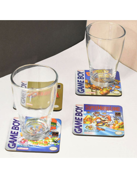 4 Dessous de Verre GameBoy en Liège / Dimensions : 10 x 10 cm