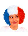 Perruque Bleu, Blanc, Rouge - Taille unique