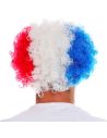 Perruque Bleu, Blanc, Rouge - Taille unique
