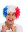 Perruque Bleu, Blanc, Rouge - Taille unique