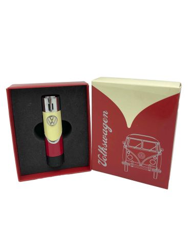 Briquet Clipper Rechargeable en Métal "Volkswagen VW T1 Samba" / Hauteur : 8 cm