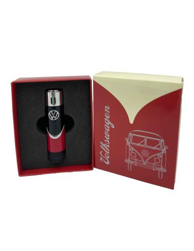 Briquet Clipper Rechargeable en Métal "Volkswagen VW T1 Samba" / Hauteur : 8 cm