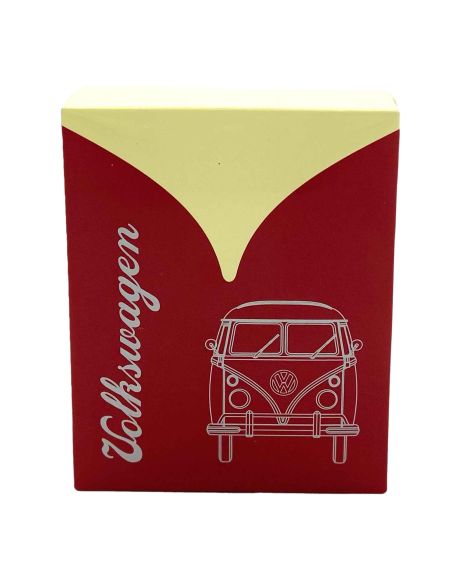 Briquet Clipper Rechargeable en Métal "Volkswagen VW T1 Samba" / Hauteur : 8 cm