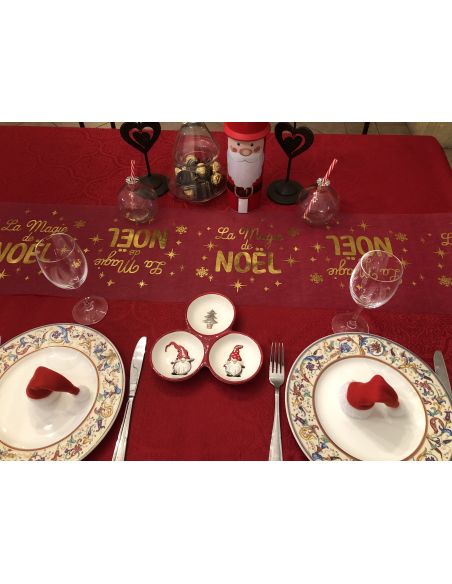 Chemin de Table La Magie de Noël - Longueur : 400 x 28 cm
