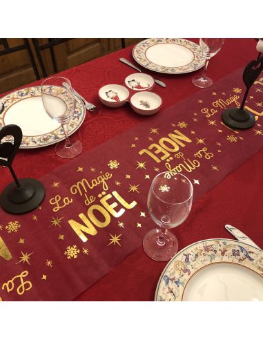 Chemin de Table La Magie de Noël - Longueur : 400 x 28 cm