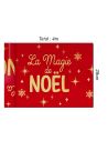 Chemin de Table La Magie de Noël - Longueur : 400 x 28 cm