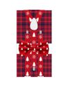 Lot Noeud Papillon+Bretelles motif Noël - 6 modèles Différents