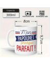 Mug "Mon Papounet Presque Parfait" - Dimensions : 11,5 x 8 x 9,7 cm