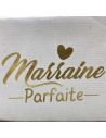 Trousse de Toilette "Marraine Parfaite" - Dimensions : 22 x 10 x 12 cm