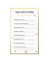 Jeu "Mes Souvenirs De L 'Année" / Contenu : 6 Feuilles