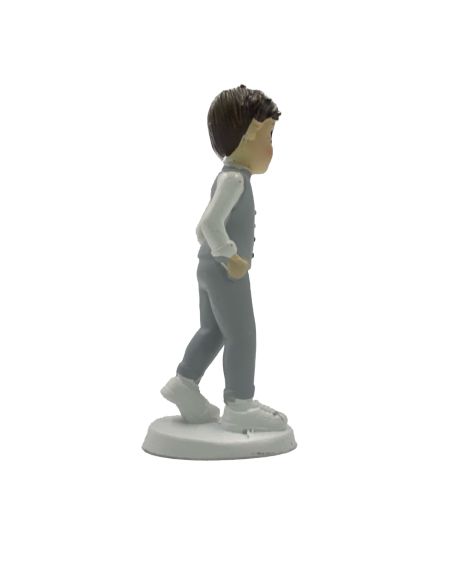 Figurine Communiant en Résine - Dimensions : 3,5 x 2,5 x 8,5 cm