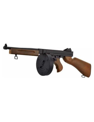 Réplique airsoft D98 Thompson M1A1 Noir et Bois