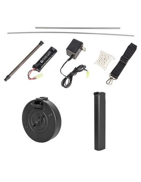 Réplique airsoft D98 Thompson M1A1 Noir et Bois