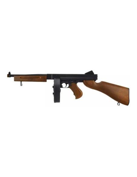 Réplique airsoft D98 Thompson M1A1 Noir et Bois