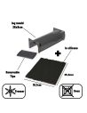 Coffret Moule à Bûche et Tapis à Reliefs effet Bois / Pour 7 à 9 Parts