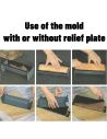 Coffret Moule à Bûche et Tapis à Reliefs effet Bois / Pour 7 à 9 Parts