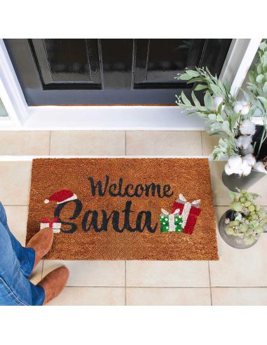 Paillasson "Welcome Santa" - Dimensions : 60 x 40 cm