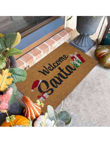 Paillasson "Welcome Santa" - Dimensions : 60 x 40 cm
