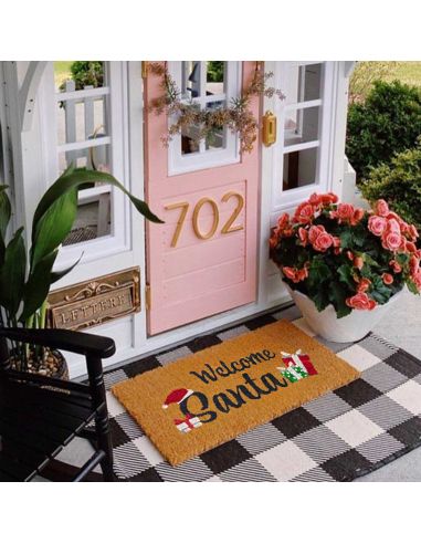 Paillasson "Welcome Santa" - Dimensions : 60 x 40 cm