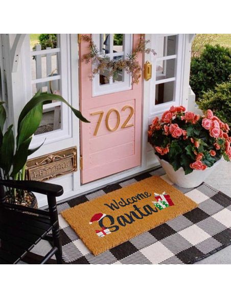 Paillasson "Welcome Santa" - Dimensions : 60 x 40 cm