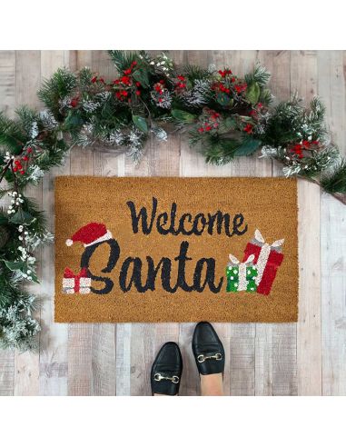 Paillasson "Welcome Santa" - Dimensions : 60 x 40 cm