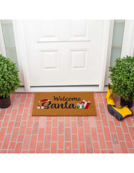 Paillasson "Welcome Santa" - Dimensions : 60 x 40 cm