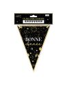 Guirlande de 10 Fanions Triangles "Bonne Année" / Longueur : 3 mètres