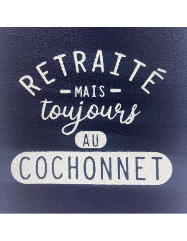 Etui boules de pétanque "Retraité mais toujours au cochonnet"